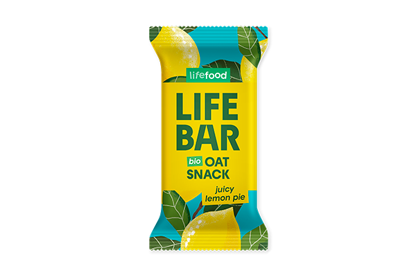 Organic LIFEBAR Oat Snack Juicy Lemon Pie