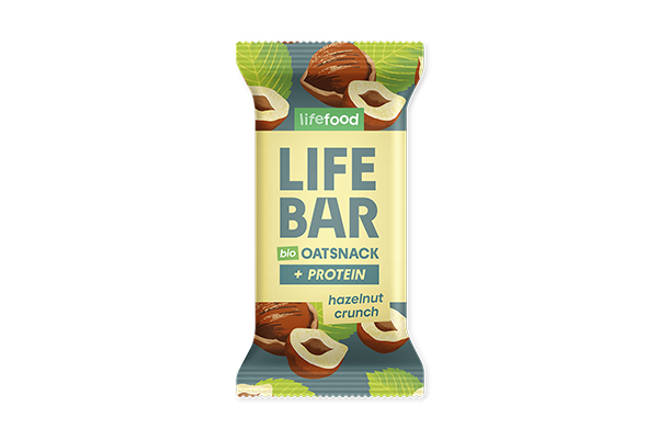 LIFEBAR Oat Snack protéinée noisette croustillante BIO