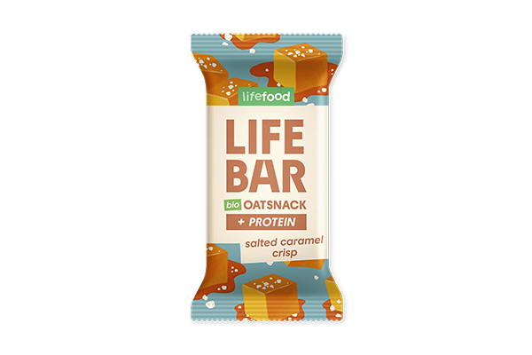 LIFEBAR Oat Snack protéinée caramel salé croustillant BIO