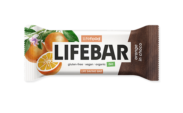 LIFEBAR InChoco orange BIO & CRU