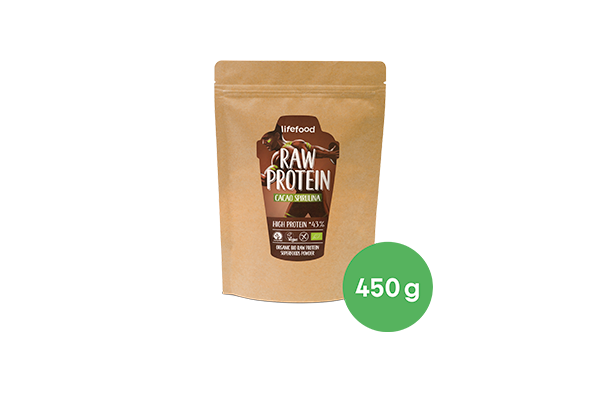 Poudre protéinée cacao spiruline 450 g  BIO & CRU